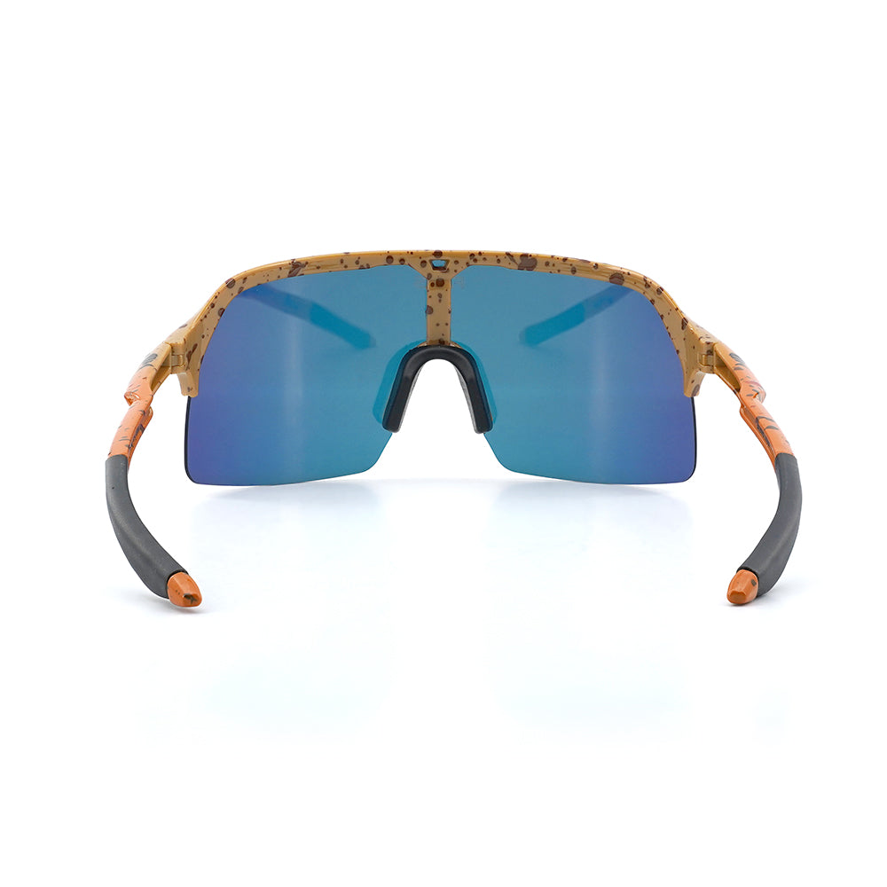 A photo looking at the back of Fats Brown Trout sunglasses.