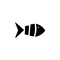 A small version of the Fats Fishing Company logo in black.
