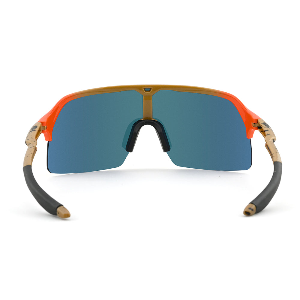 A photo looking at the back of Fats Yellowstone Cutthroat Trout sunglasses.