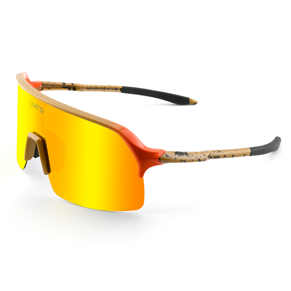 Fats Yellowstone Cutthroat Trout sunglasses with an orange replacement lens.