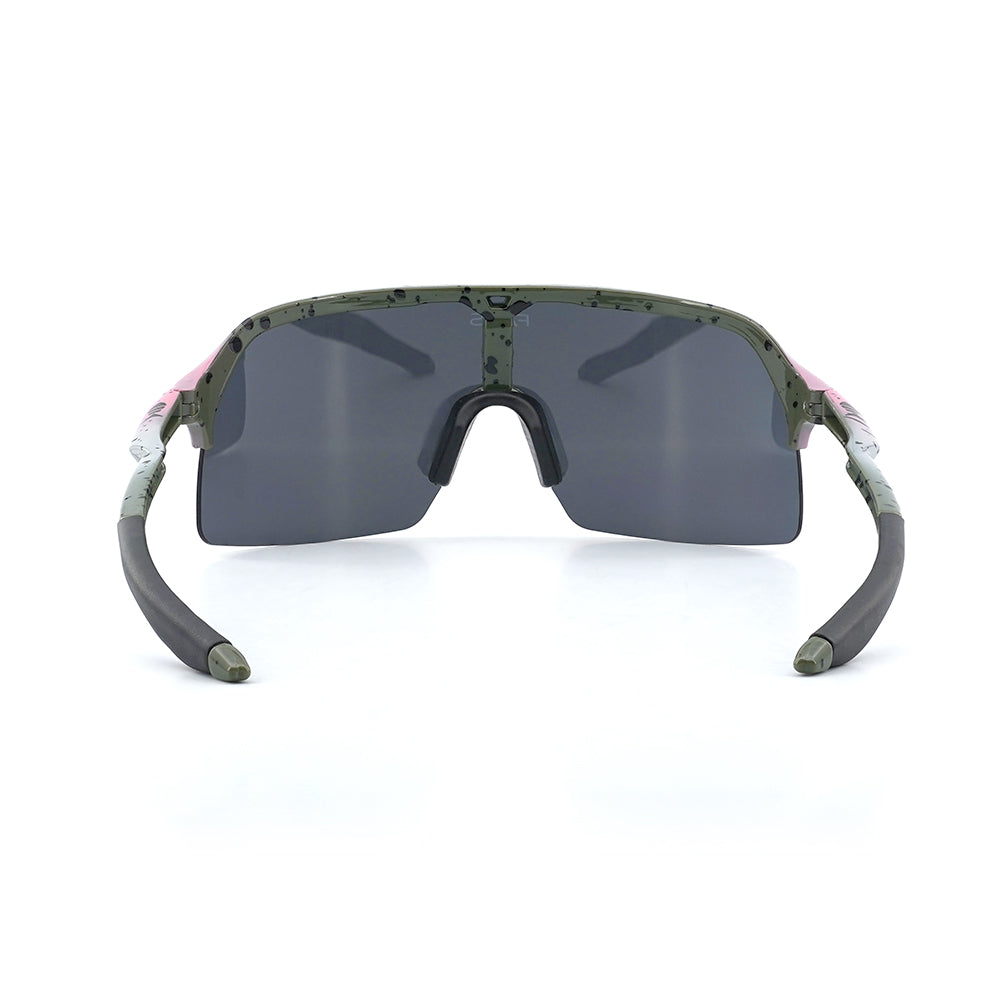 back view of fat's rainbow trout sunglasses
