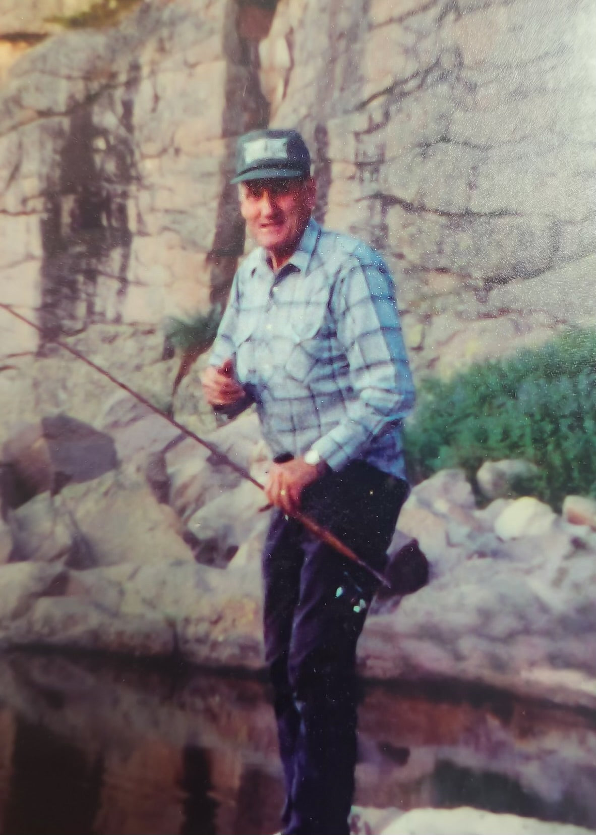 Image of Grandpa Fat fishing at Wall Lake