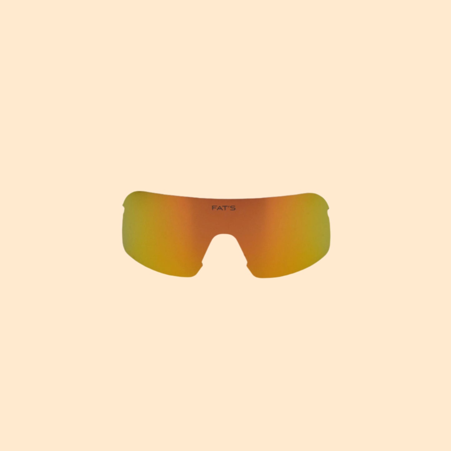 Orange replacement lens for Fat's Sunglasses with no frame