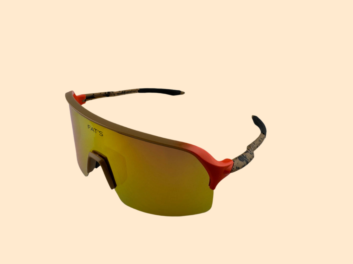 Front angled view of Fat's Yellowstone Cutthroat Trout Sunglasses