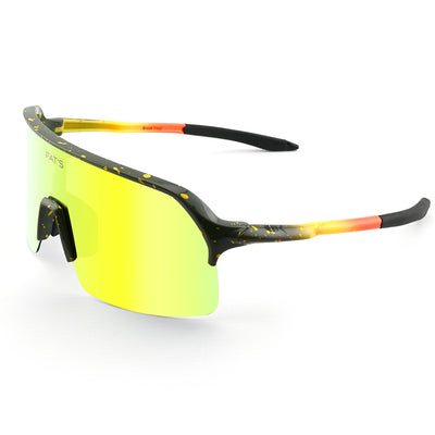 Fats Brook Trout sunglasses with a yellow replacement lens.