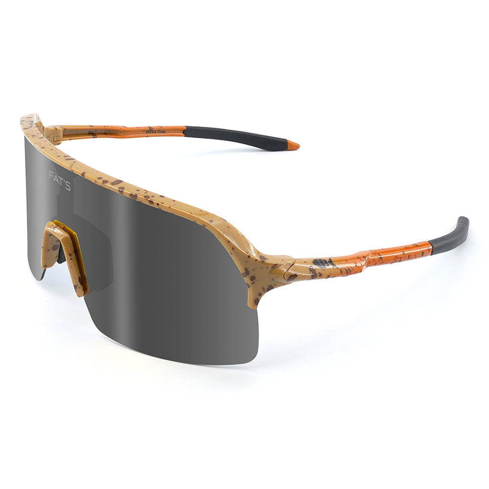 Fats Brown Trout sunglasses with a Black replacement lens.

